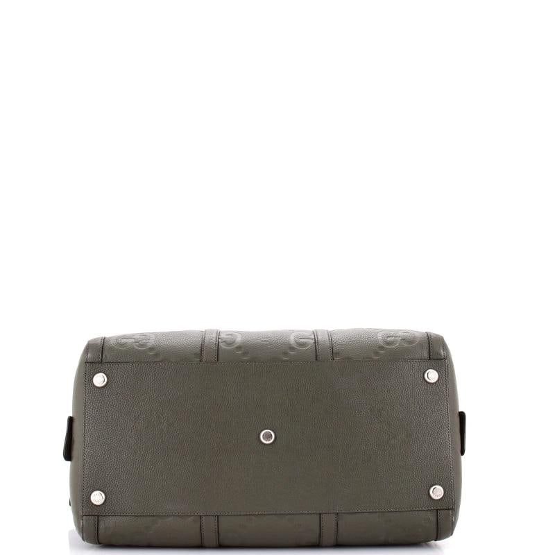 Gucci Duffle Bag Jumbo GG Embossed Leather Small - 4