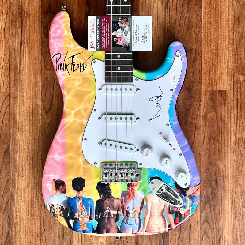 NICK MASON Signed Guitar Custom Graphics 1/1 JSA COA PINK FLOYD DARK SIDE: Industry: Music,Signed: Yes,Autograph Authentication: James Spence (JSA),Object Type: Guitar & Guitar Pick,Original/Reproduction: Original,Country of Origin: United States
