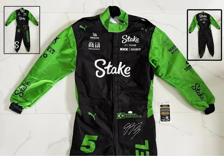 Gabriel Bortoleto Signed Race Suit 2025 Season Stake Formula 1 F1 JSA COA (1 of 1)