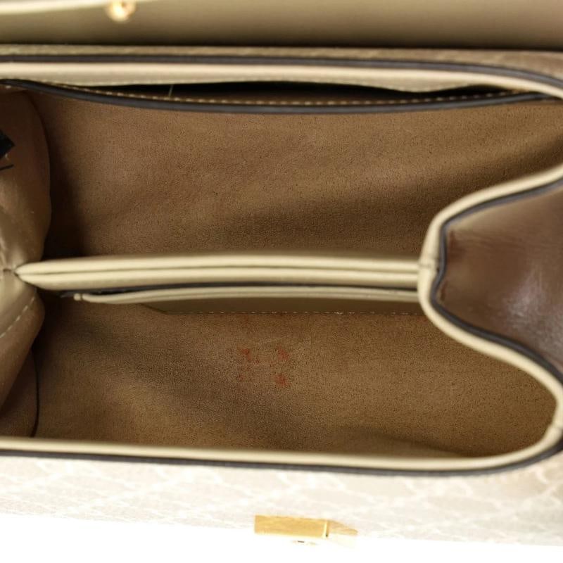 Gucci Horsebit 1955 Top Handle Flap Bag GG Coated Canvas and Leather Mini - 5