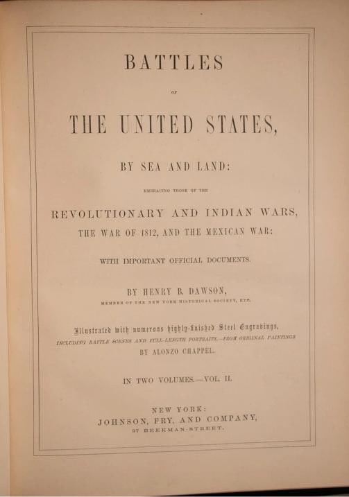 Henry Dawson / 1858 Battles of the United States by Sea & Land American - 15