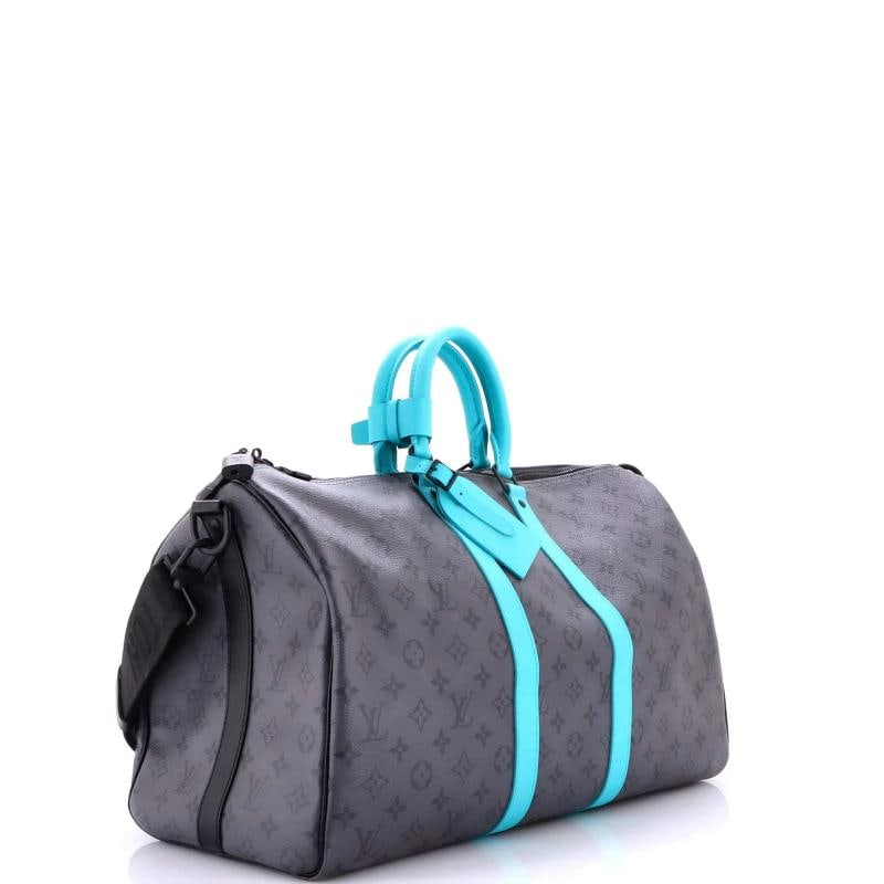 Louis Vuitton Keepall Bandouliere Bag Reverse Monogram Eclipse Canvas - 2