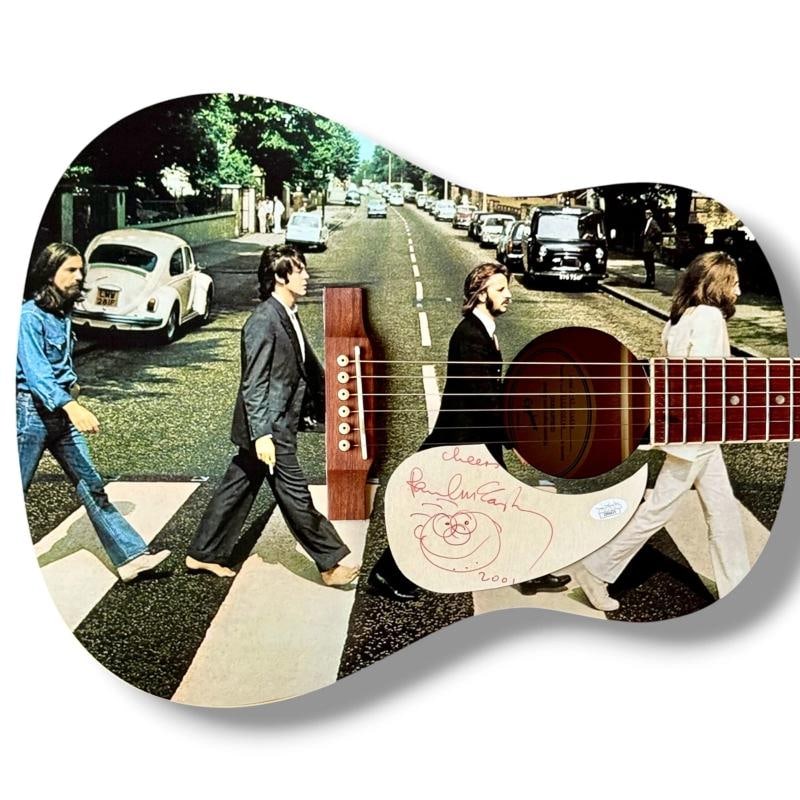 Paul McCartney Signed Guitar Custom JSA COA The Beatles + Hand Drawn Sketch!! (1 of 5)