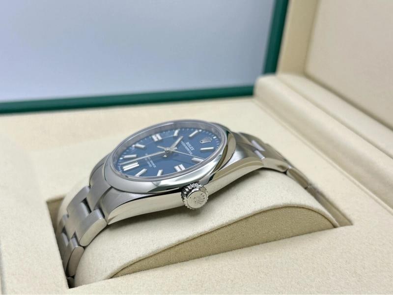 2026 NEW Rolex Oyster Perpetual 134300 41mm Med Blue Dial Steel Box Papers - 4