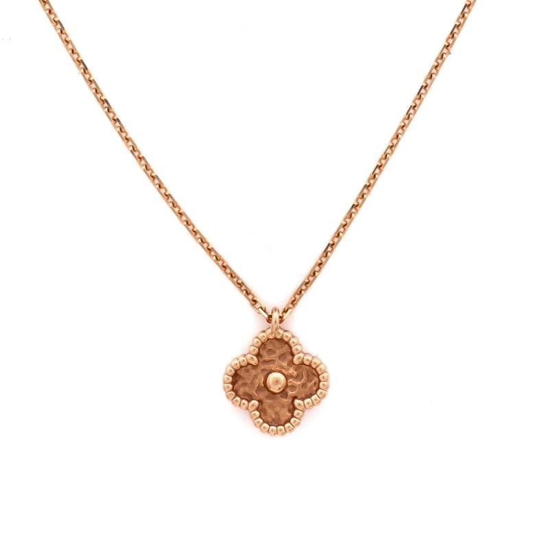 Van Cleef & Arpels Sweet Alhambra Pendant Necklace 18K Rose Gold - 4