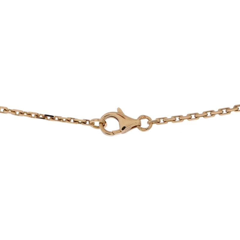 Cartier Love Interlocking Necklace 18K Yellow Gold and Diamonds - 3