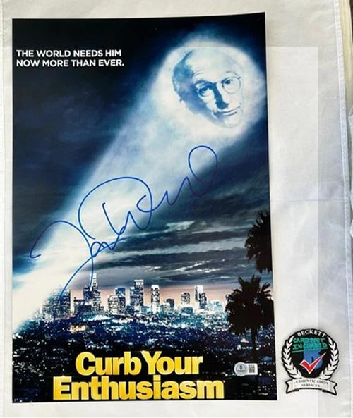 Larry David Signed 11x14 Photo Poster Curb Your Enthusiasm Seinfeld Beckett B...: Condition: New: A brand-new, unused, unopened, undamaged item (including handmade items),Country of Origin: United States,Modified Item: No,Original/Reproduction: Original