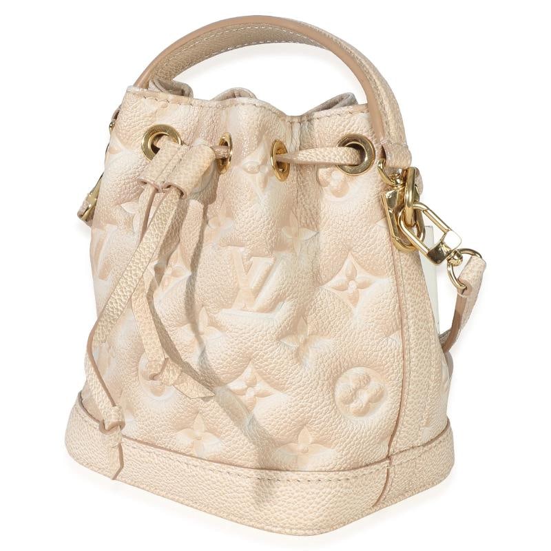 Louis Vuitton Beige Clair Monogram Empreinte Stardust Nano Noe - 4