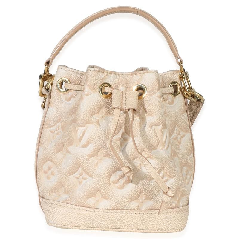 Louis Vuitton Beige Clair Monogram Empreinte Stardust Nano Noe - 5