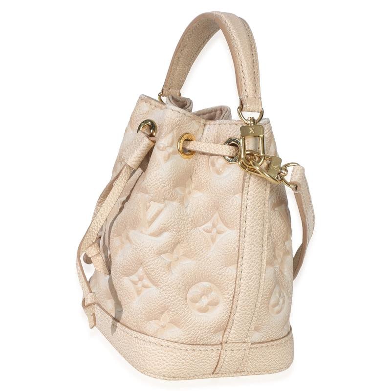 Louis Vuitton Beige Clair Monogram Empreinte Stardust Nano Noe - 6