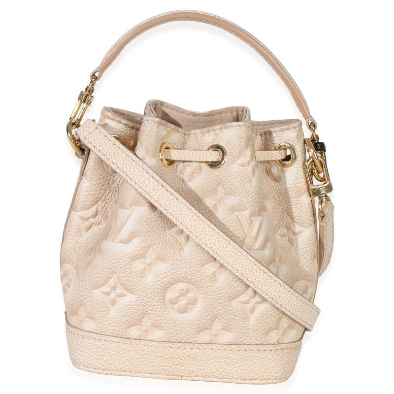 Louis Vuitton Beige Clair Monogram Empreinte Stardust Nano Noe - 8