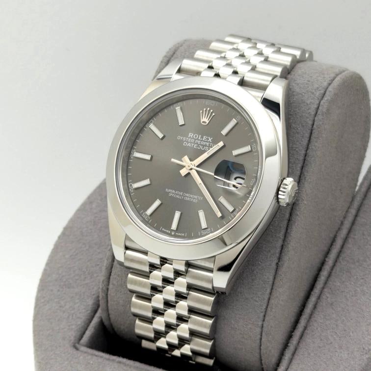 2024 Rolex Datejust 41 126300 Rhodium Dial Jubilee Stainless Steel Box Paper - 2