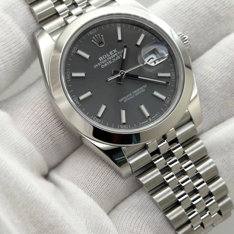 2024 Rolex Datejust 41 126300 Rhodium Dial Jubilee Stainless Steel Box Paper - 4
