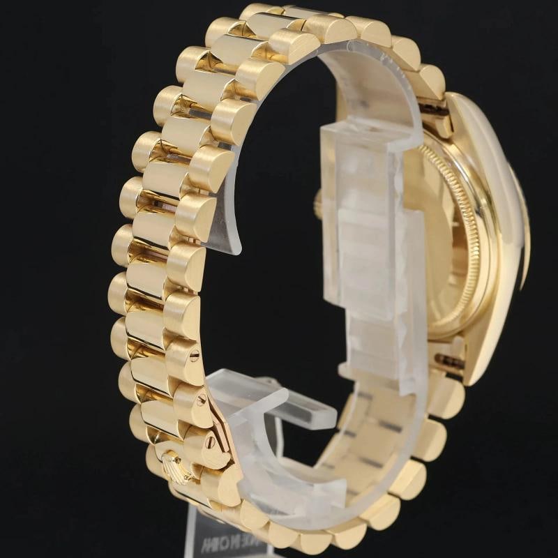 1991 MINT Rolex 18238 President Day-Date Champagne Double Quickset Yellow Gold - 6