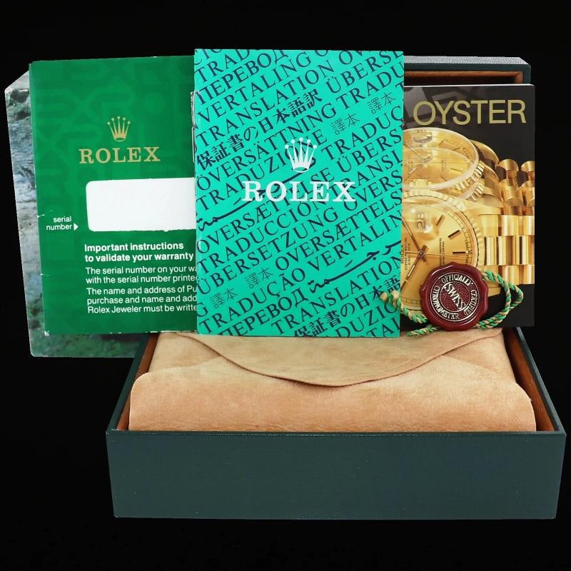 1991 MINT Rolex 18238 President Day-Date Champagne Double Quickset Yellow Gold - 7