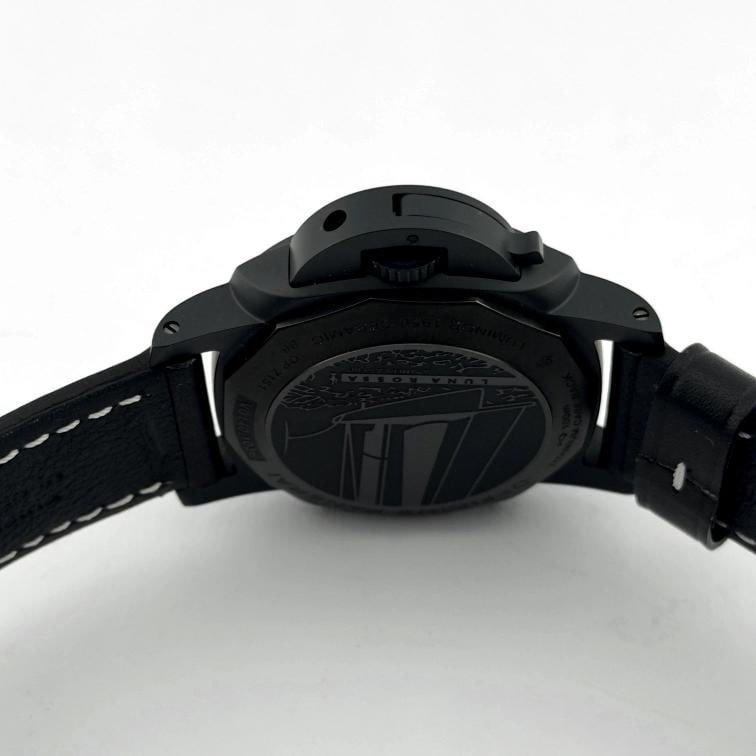 Panerai Luminor Luna Rossa Flyback PAM01037 PAM 1037 Black Ceramic Box Paper - 10