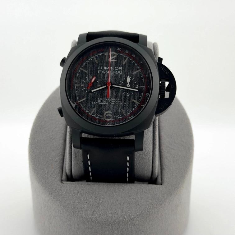 Panerai Luminor Luna Rossa Flyback PAM01037 PAM 1037 Black Ceramic Box Paper - 4