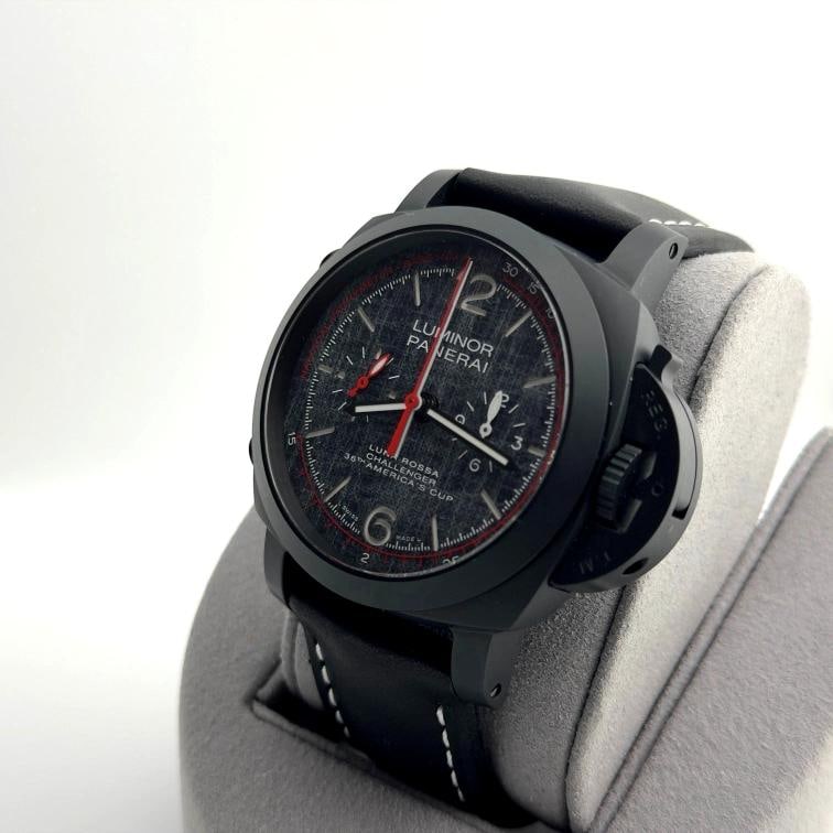 Panerai Luminor Luna Rossa Flyback PAM01037 PAM 1037 Black Ceramic Box Paper - 6