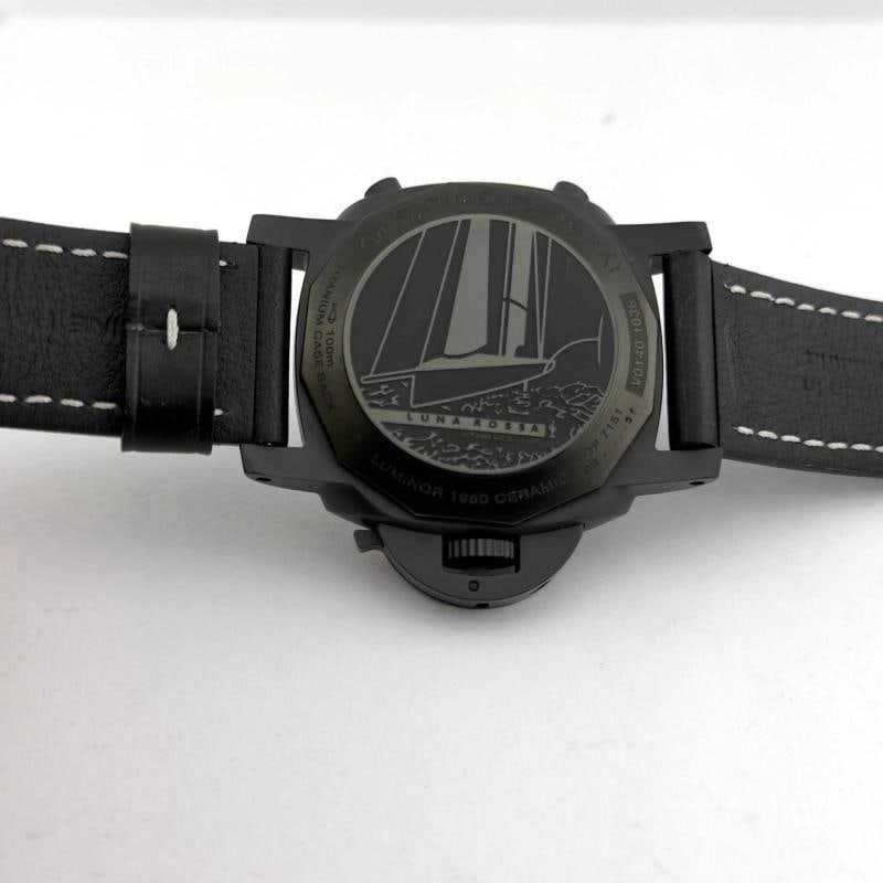 Panerai Luminor Luna Rossa Flyback PAM01037 PAM 1037 Black Ceramic Box Paper - 8
