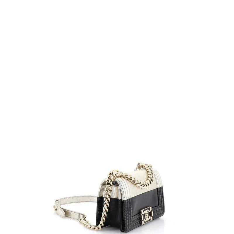 Chanel Bicolor Boy Flap Bag Calfskin Small - 3