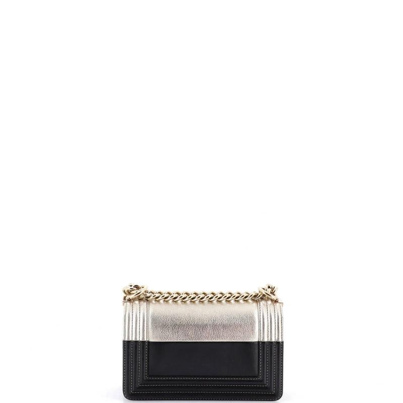 Chanel Bicolor Boy Flap Bag Calfskin Small - 4