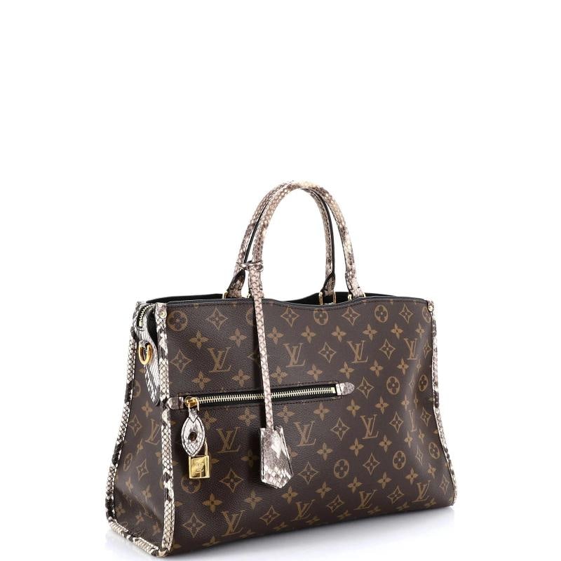Louis Vuitton Popincourt NM Handbag Monogram Canvas with Python MM - 2