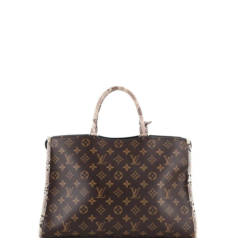 Louis Vuitton Popincourt NM Handbag Monogram Canvas with Python MM - 3