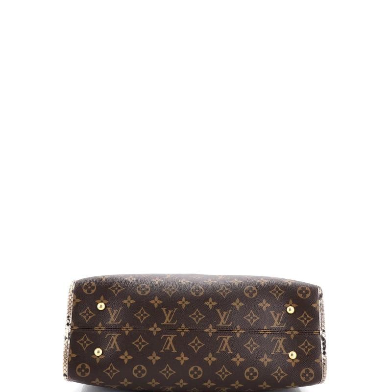 Louis Vuitton Popincourt NM Handbag Monogram Canvas with Python MM - 4