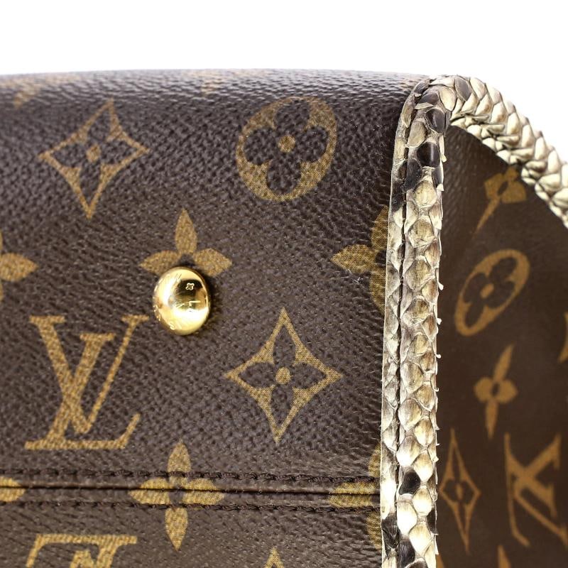 Louis Vuitton Popincourt NM Handbag Monogram Canvas with Python MM - 8