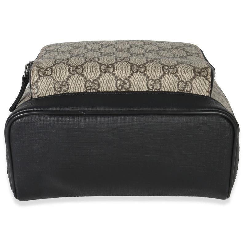 Gucci Black Beige GG Supreme Canvas Eden Small Backpack - 4