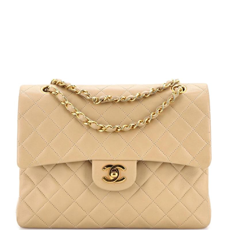 Chanel Vintage Square CC Flap Bag Quilted Lambskin Medium (1 of 8)