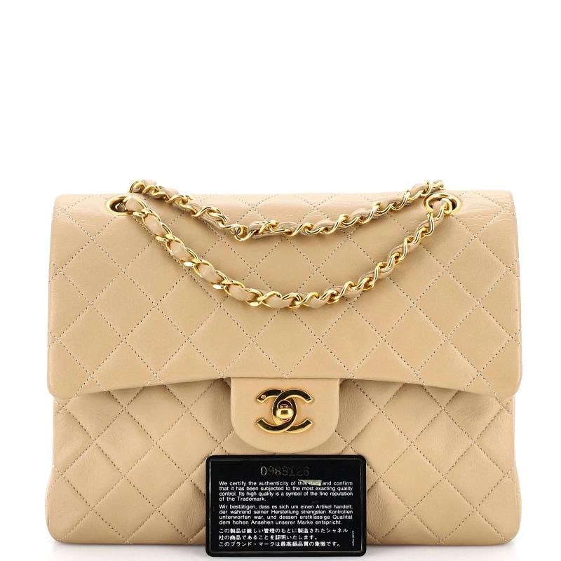 Chanel Vintage Square CC Flap Bag Quilted Lambskin Medium - 2