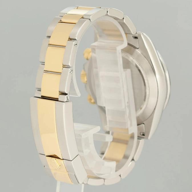 2009 Rolex Daytona 116523 Rainbow Diamond Yellow Gold Steel Sapphire 40mm Watch - 6