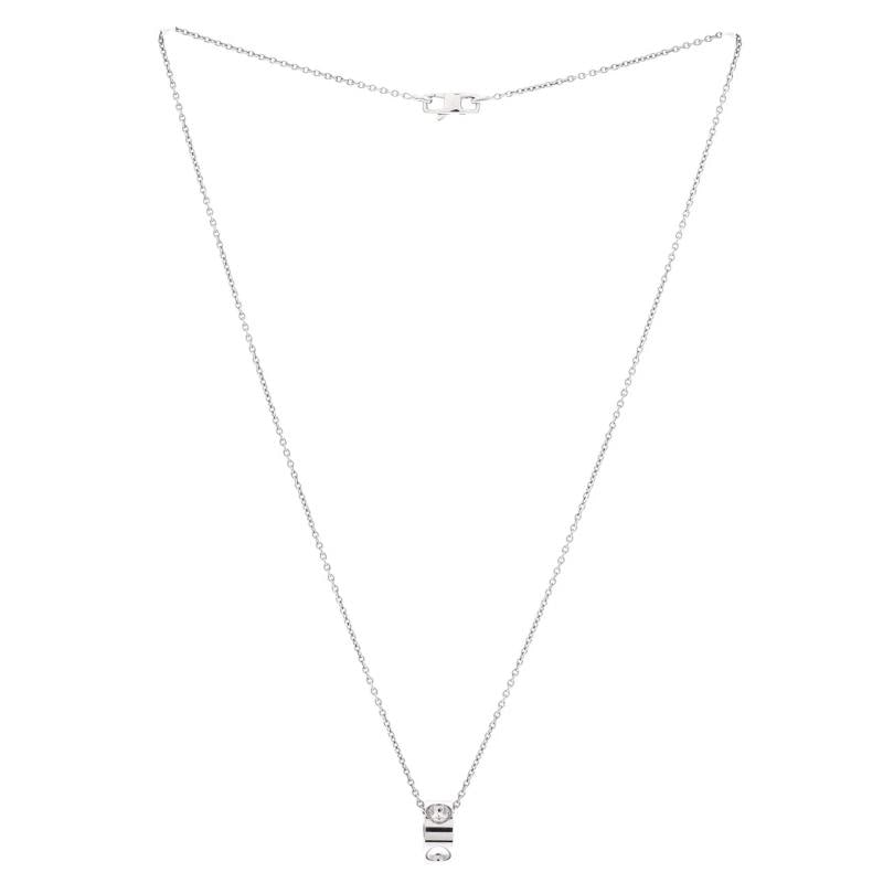 Louis Vuitton Empreinte Pendant Necklace 18K White Gold - 2