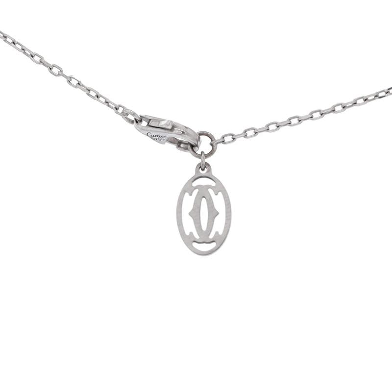 Cartier D'Amour Heart Pendant Necklace 18K White Gold with Diamond - 3
