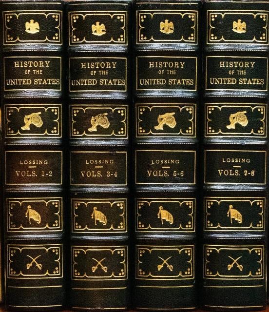Benson J Lossing / Lossing's History of the United States 1909: Author: Benson J. Lossing,Country of Origin: United States of America,Publisher: Lossing History Company,Year Printed: 1909,Special Attributes: Illustrated,Binding: Leather Lossing's History of the