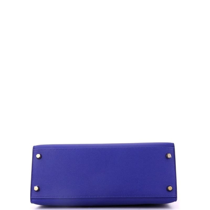 Hermes Kelly Handbag Bicolor Epsom with Gold Hardware 28 - 4