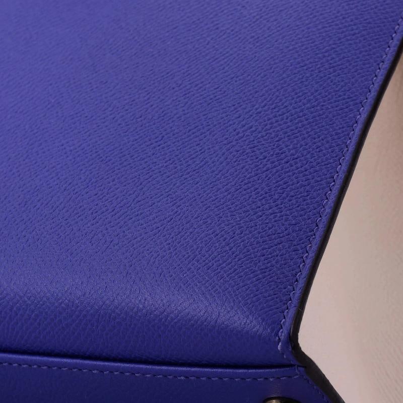 Hermes Kelly Handbag Bicolor Epsom with Gold Hardware 28 - 7