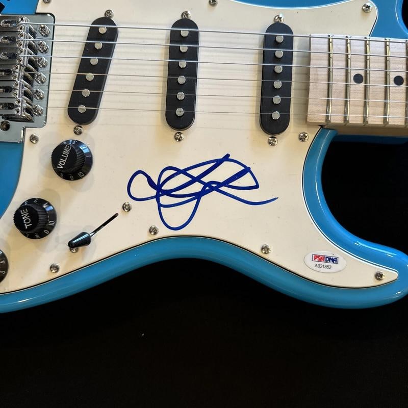 Justin Bieber Signed Guitar (PSA COA) - 3
