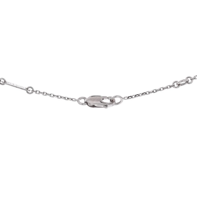 Van Cleef & Arpels Sweet Alhambra Butterfly Pendant Necklace 18K White Gold - 3