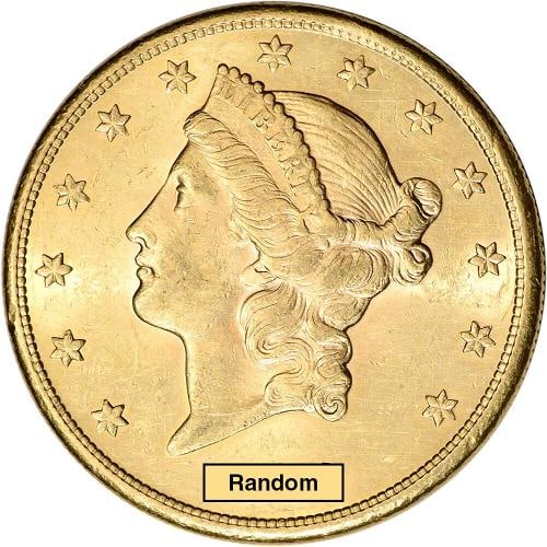 US Gold $20 Liberty Head Double Eagle - Almost Uncirculated - Random Date: Certification: Uncertified,Circulated/Uncirculated: Circulated,Fineness: 0.900,Composition: Gold,Total Precious Metal Content: .9675 oz,Coin: US Pre-1933 Gold Bullion,Strike Type: Business,Year: