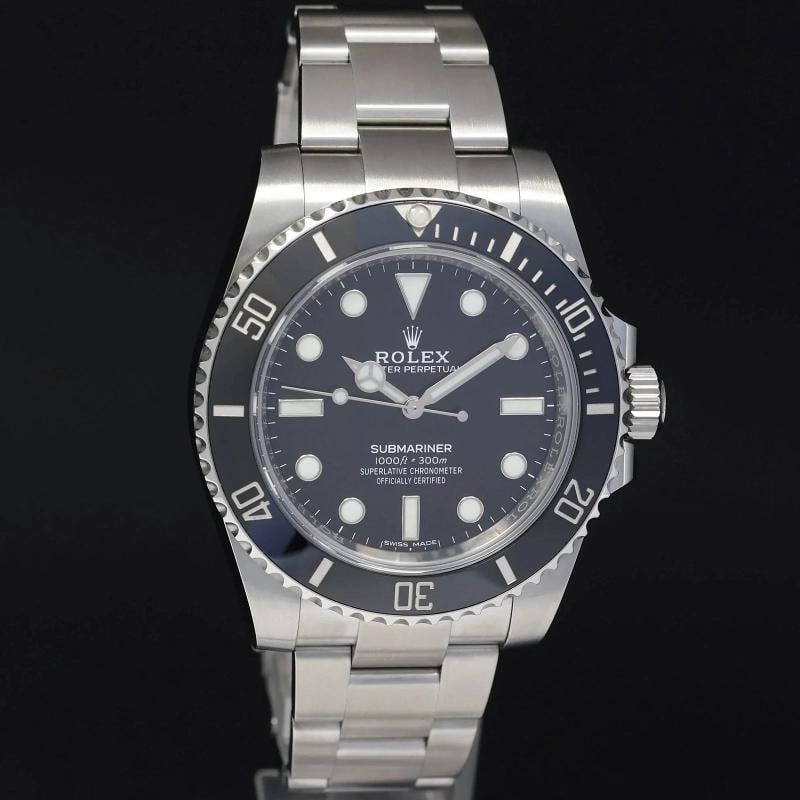 MINT 2018 PAPERS Rolex Submariner No Date 114060 LN Steel Black Ceramic Watch - 3