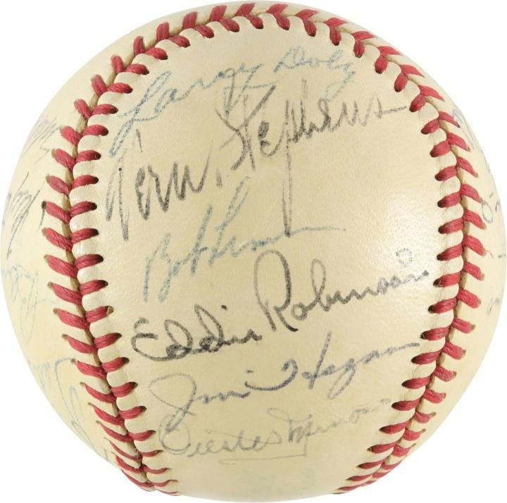 Joe Dimaggio Ted Williams 1951 All Star Game Team Signed Baseball PSA DNA COA - 6