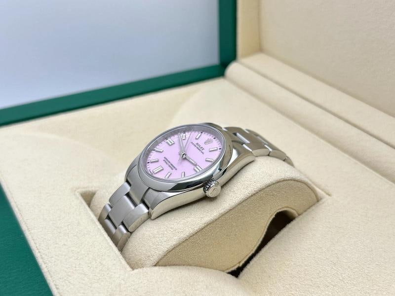 2025 Rolex Oyster Perpetual 126000 36mm Candy Pink Dial Steel Box Papers - 3