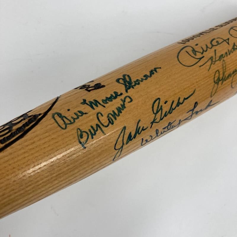 Mickey Mantle New York Yankees Legends Multi Signed Baseball Bat Beckett COA - 7