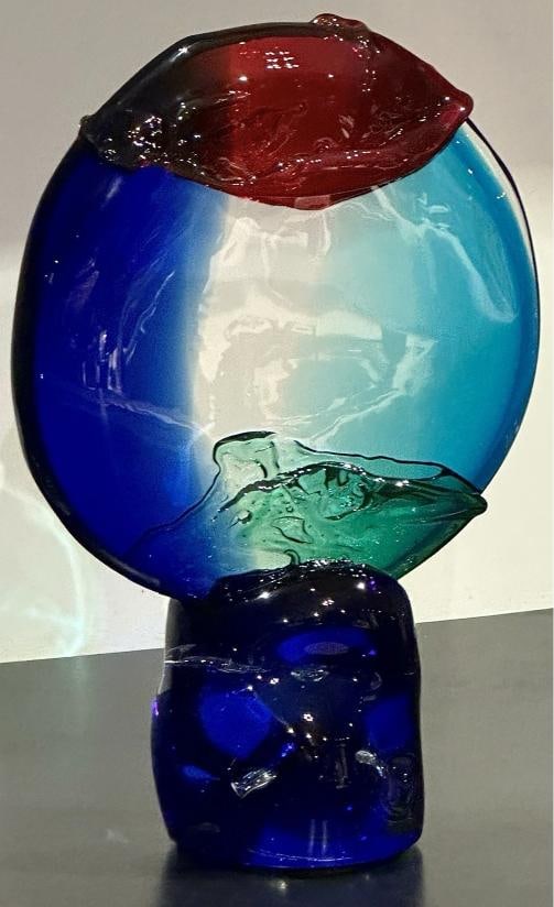 MURANO Art Glass Sculpture~ Signed~ (16"H x 10.5"W) - 2