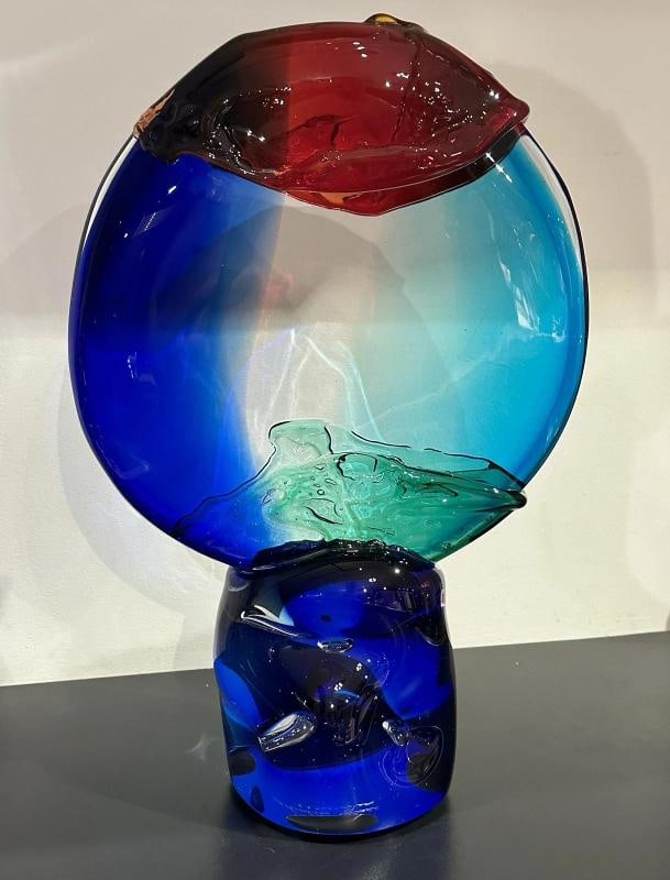 MURANO Art Glass Sculpture~ Signed~ (16"H x 10.5"W) - 7