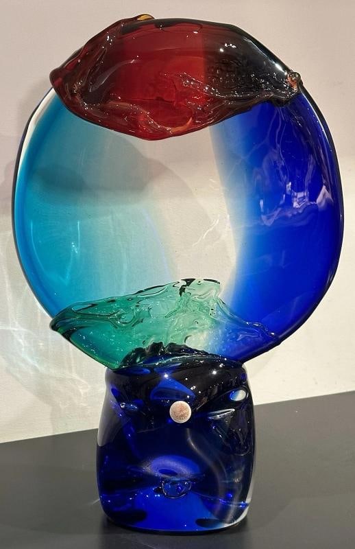 MURANO Art Glass Sculpture~ Signed~ (16"H x 10.5"W) - 8