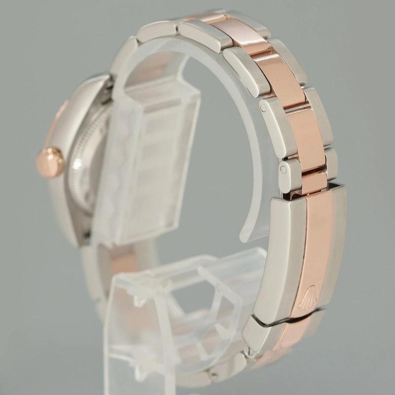 MINT Ladies Rolex DateJust 179171 White Stick Two-Tone Rose Gold Oyster Watch - 4