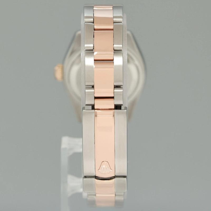 MINT Ladies Rolex DateJust 179171 White Stick Two-Tone Rose Gold Oyster Watch - 5